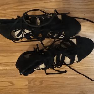 Women lace up shoes with zipper in the back free shipping